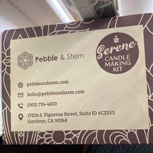 Pebble & Stem Serene candle making kit candle maker